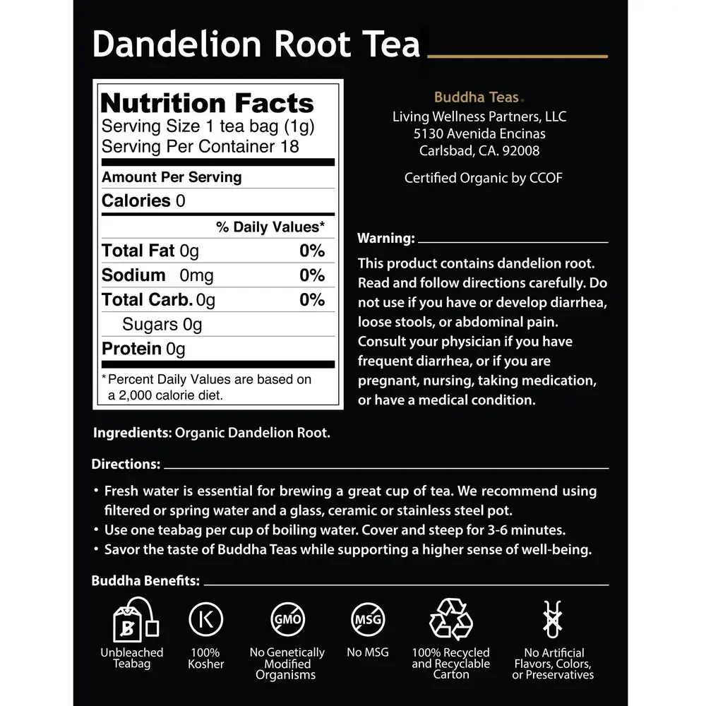 Product image for Dandelion Root Tea.