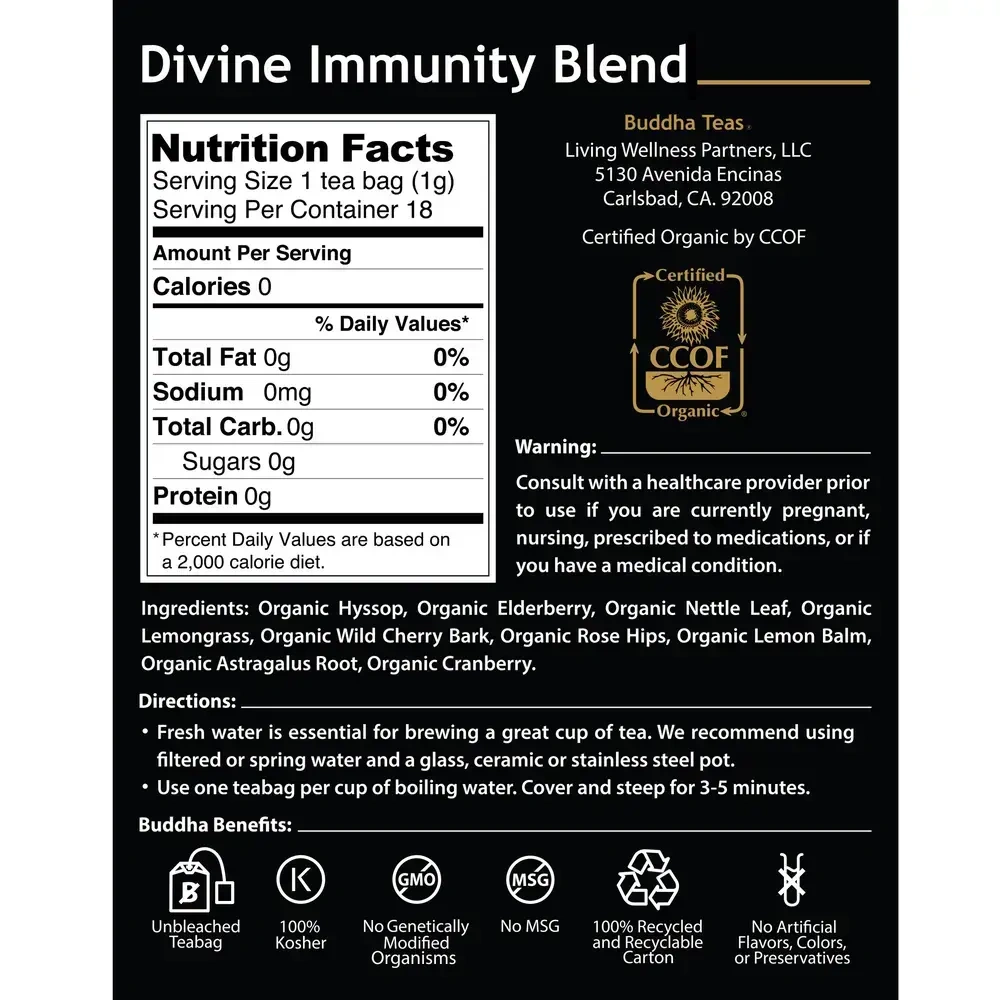 Product image for Divine Immunity Blend.