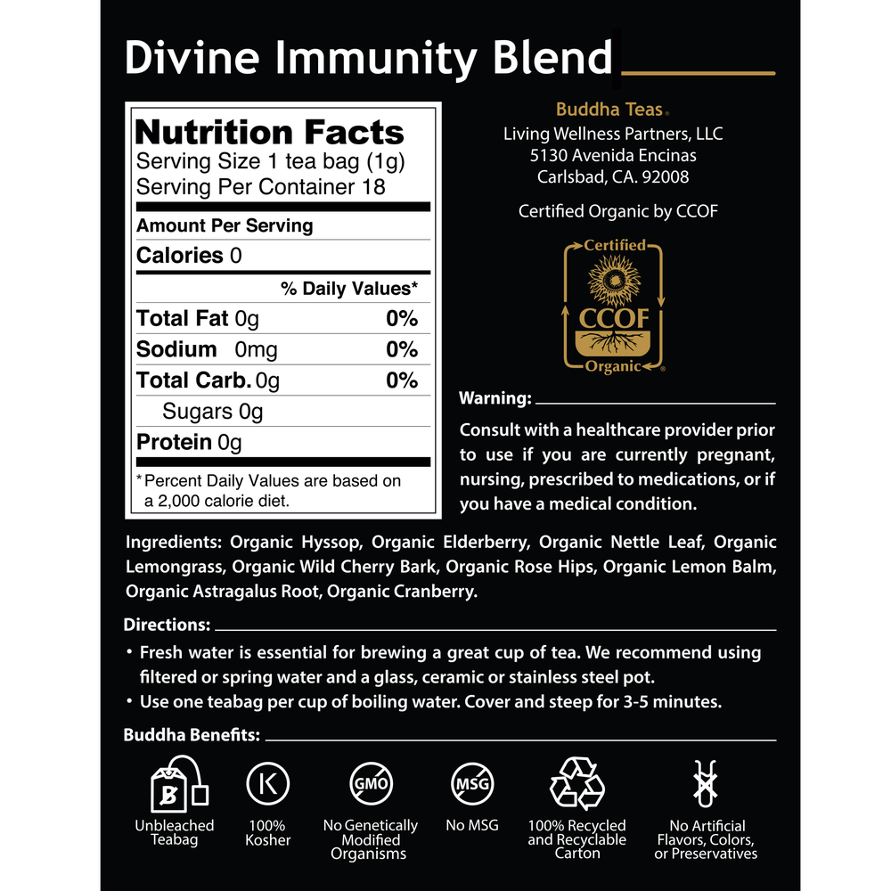 Product image for Divine Immunity Blend.