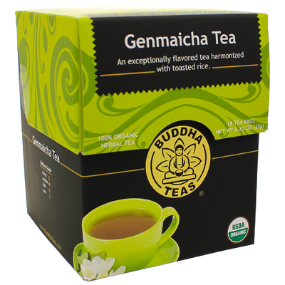 Product image for Genmaicha Tea (18 Tea Bags). Discontinued.