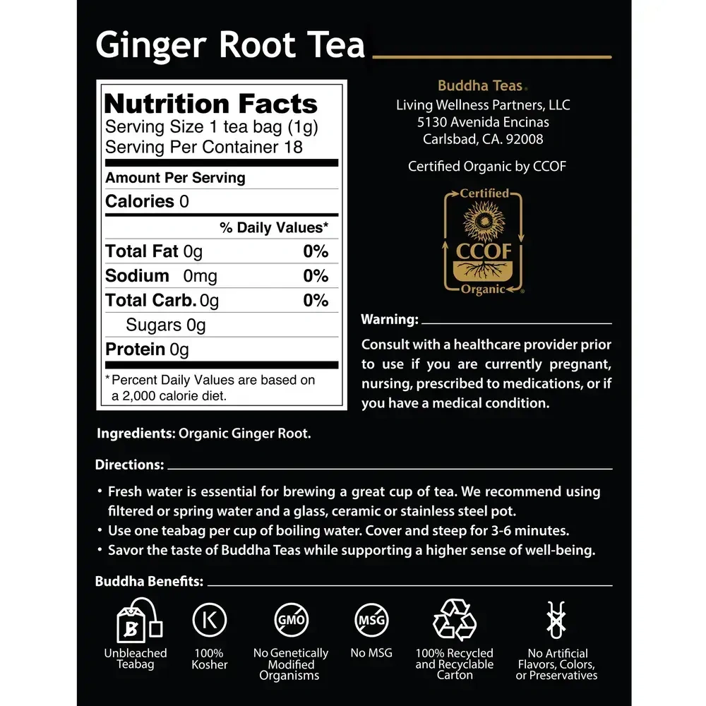 Product image for Ginger Root Tea.