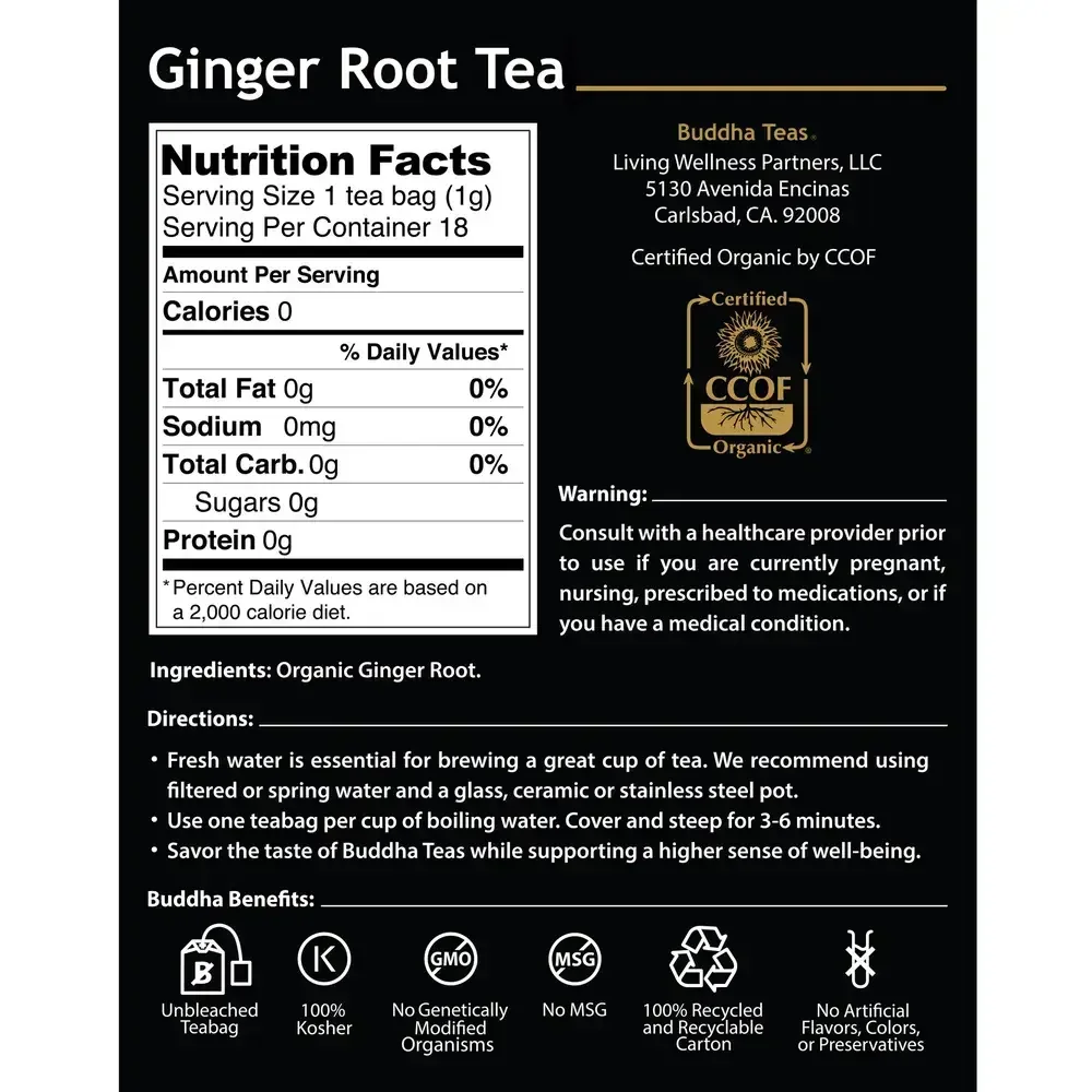 Product image for Ginger Root Tea.