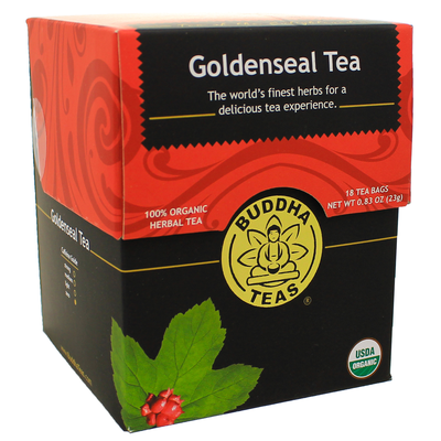Product image for Goldenseal Tea (18 Tea Bags). Discontinued.