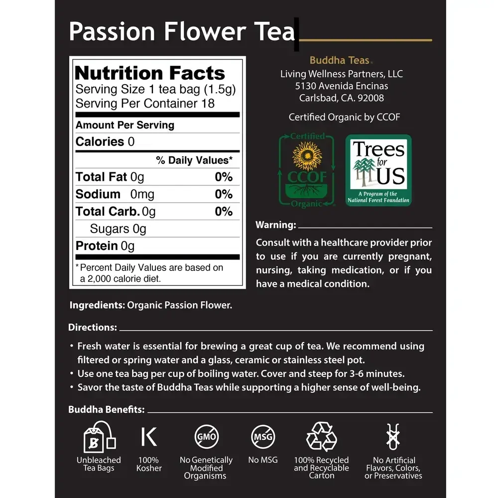 Product image for Passion Flower Tea.