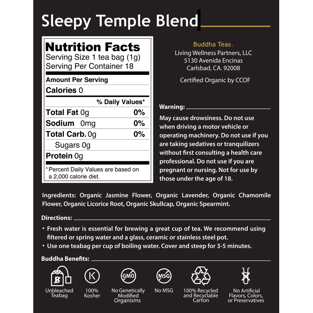 Product image for Sleepy Temple Blend.