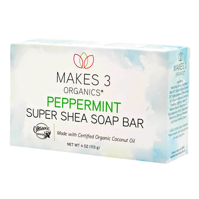Peppermint Super Shea Soap Bar 4 Ounces