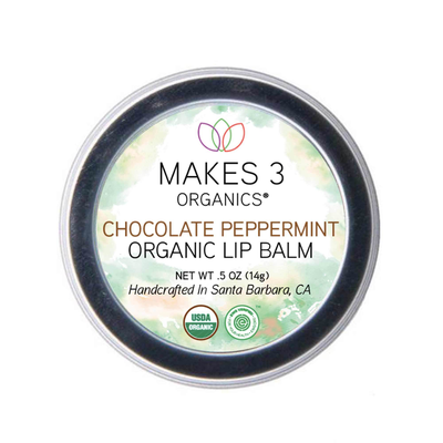 Chocolate Peppermint Organic Lip Balm 0.5 Ounce
