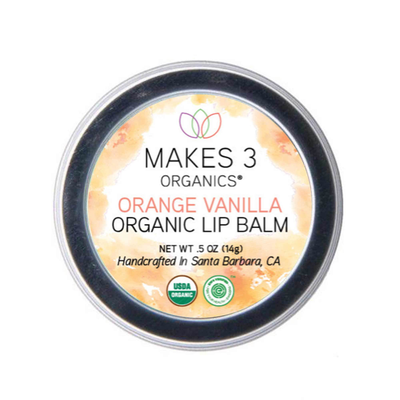 Orange Vanilla Organic Lip Balm 0.5 Ounce