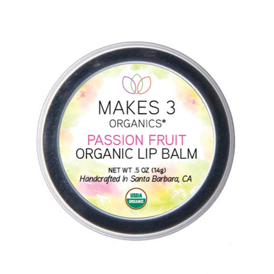 Passion Fruit Organic Lip Balm 0.5 Ounce