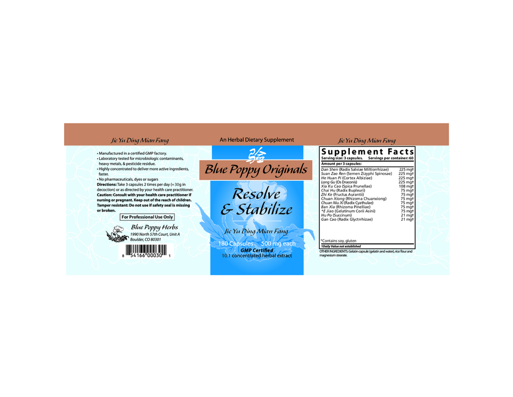 Product image for Resolve and Stabilize.