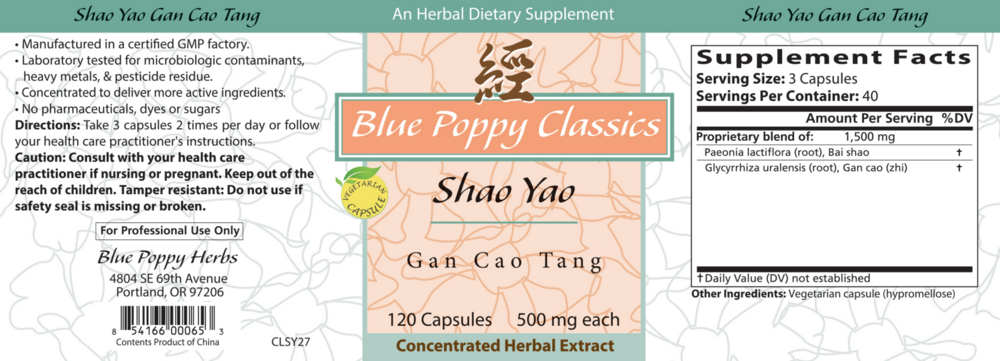 Product image for Shao Yao Gan Cao Tang.