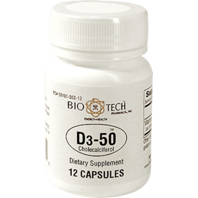 D3-50 50,000IU 12 capsules