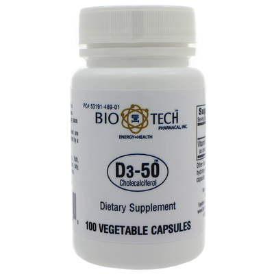 D3-50 50,000IU V-Caps 100 capsules