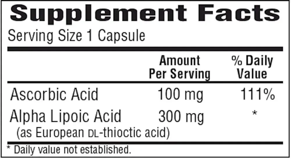 Product image for Lipoic 300mg.