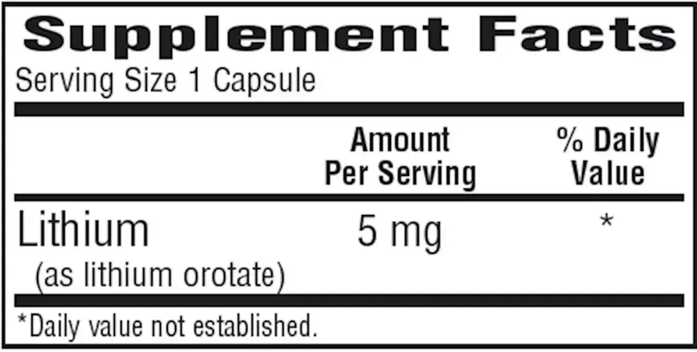 Product image for Lith-Oro 5mg.