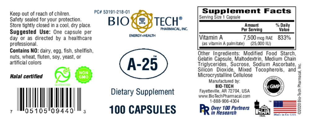 Product image for A-25.