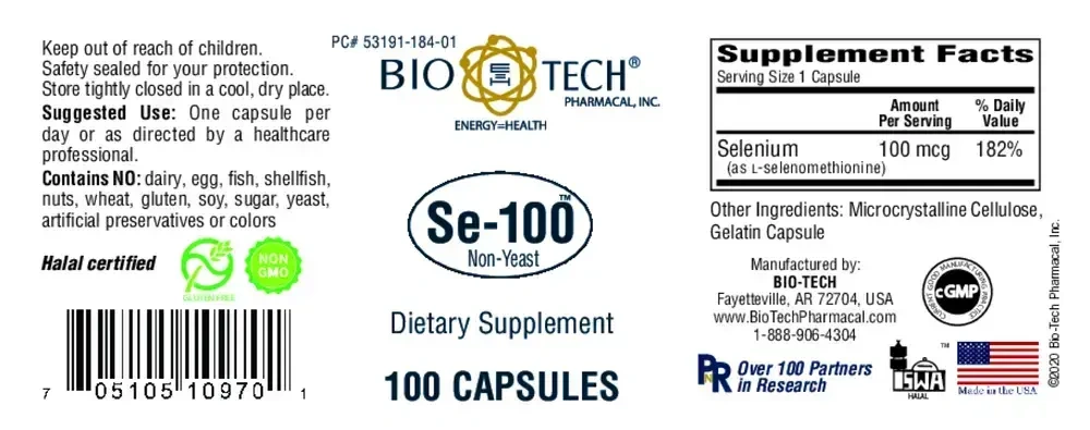 Product image for Se-100 (Seleno-Methionine).