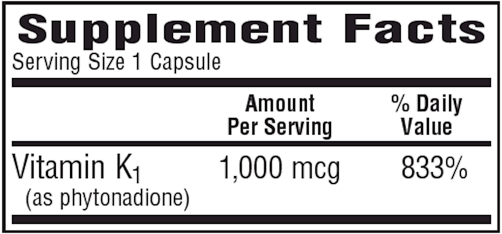 Product image for K1-1000 (Vitamin K1).