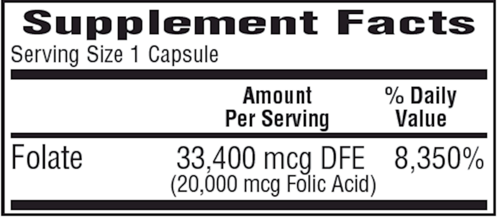 Product image for Folic Acid 20mg.