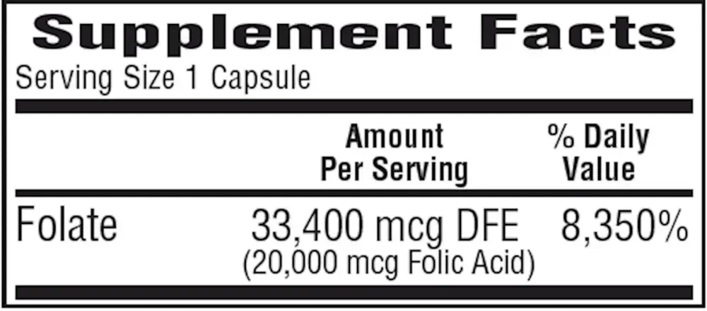 Product image for Folic Acid 20mg.