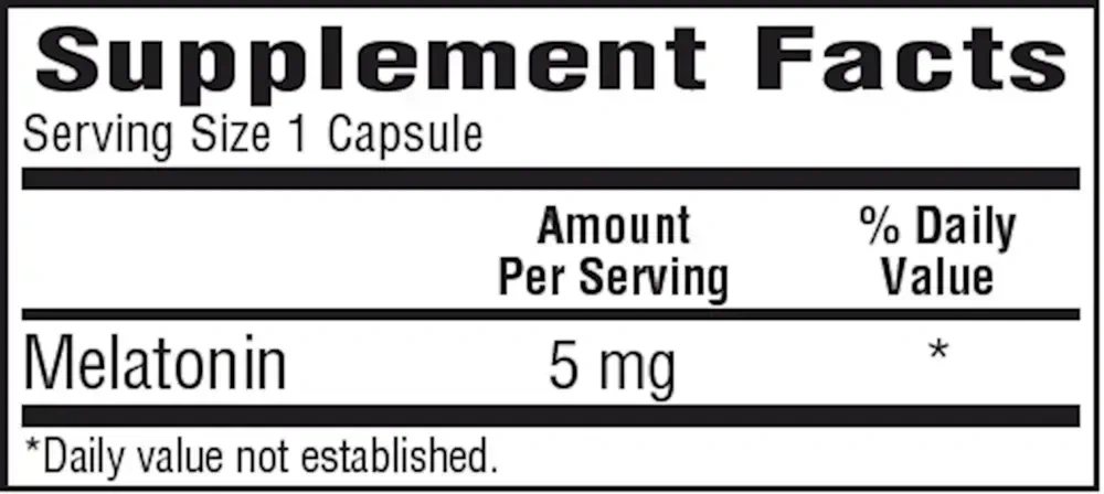 Product image for Melatonin 5mg.