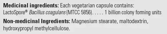 Product image for LactoSpore Bacillus Coagulans.