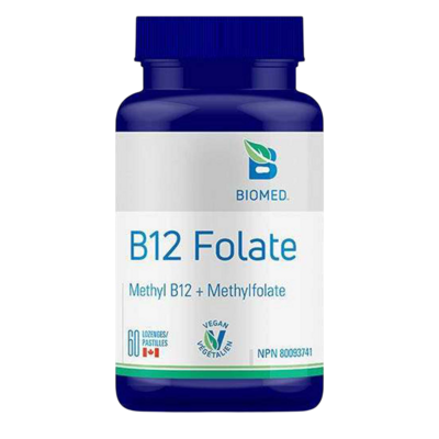 B12 Folate (60 lozenges) Product image for B12 Folate (60 lozenges).