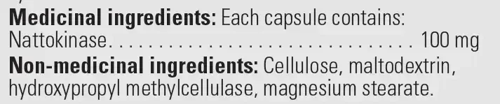 Product image for Nattokinase NSK-SD 60 capsules.