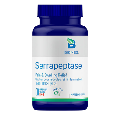 Product image for Serrapeptase (60 capsules).