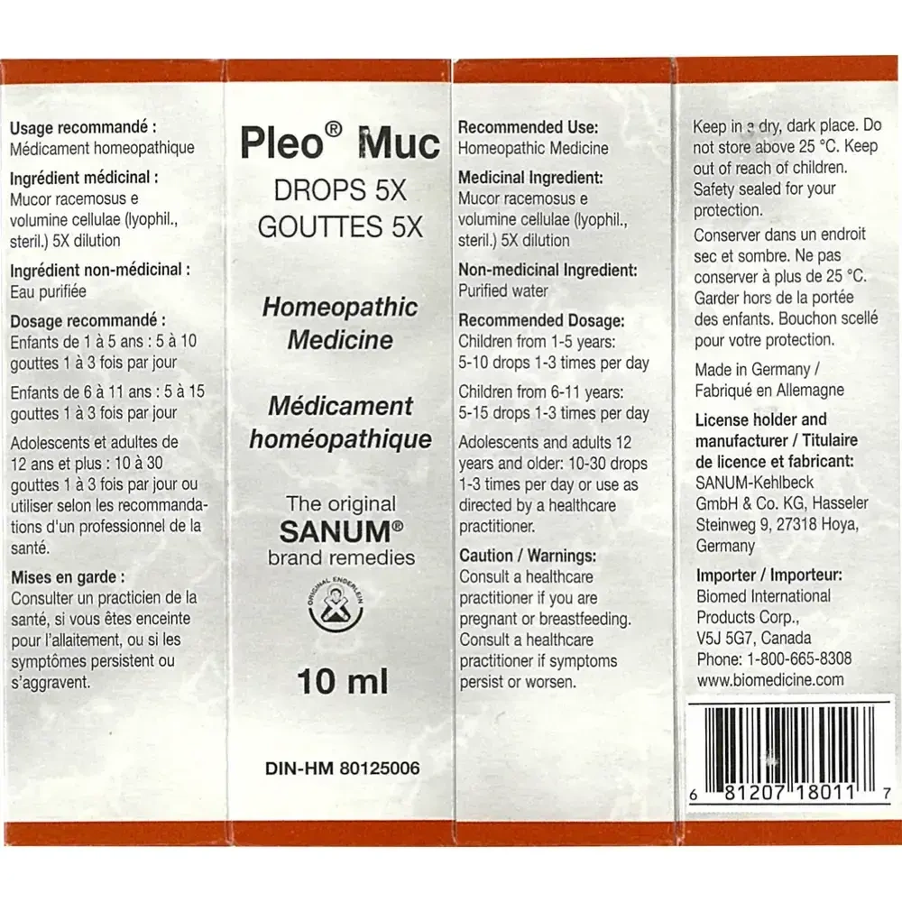 Product image for Pleo Muc Drops.