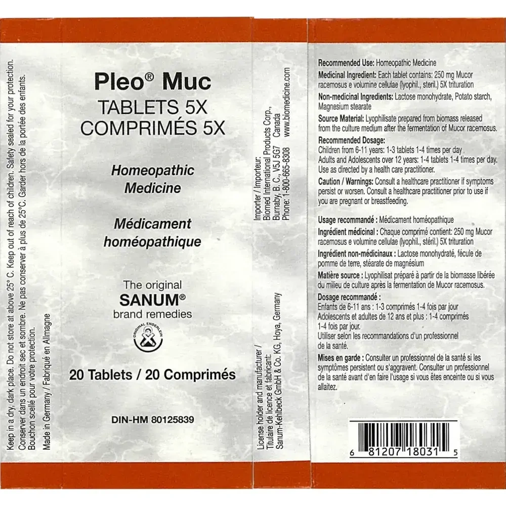 Product image for Pleo Muc Tablets.