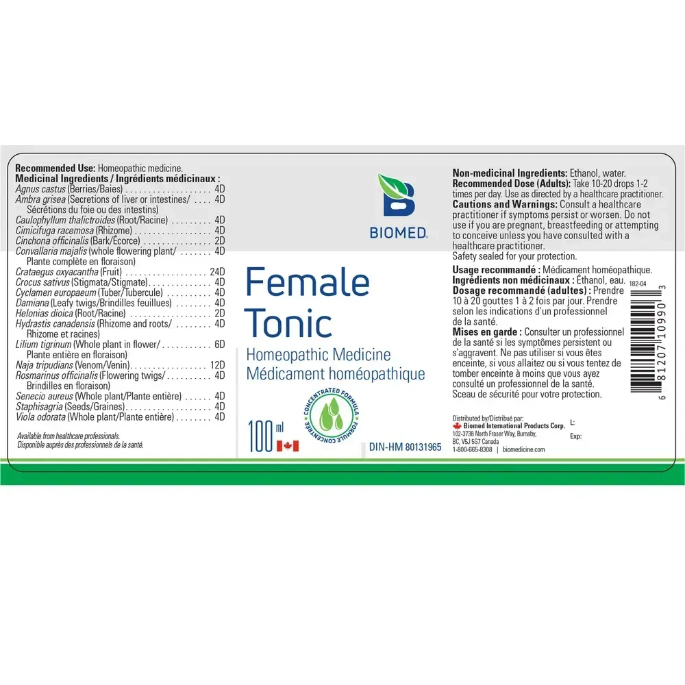 Product image for Female Tonic.