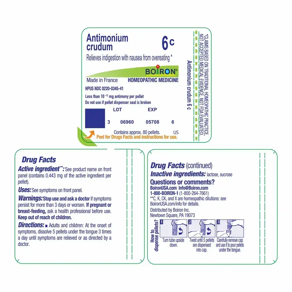 Product image for Antimonium Crudum 6c.