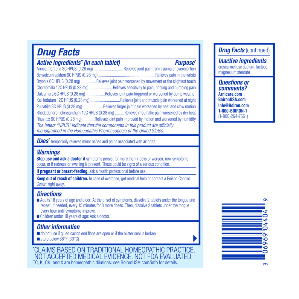 Product image for Arnicare Arthritis Tablets.