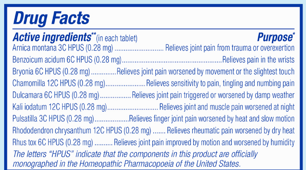 Product image for Arnicare Arthritis Meltaway Tablets.