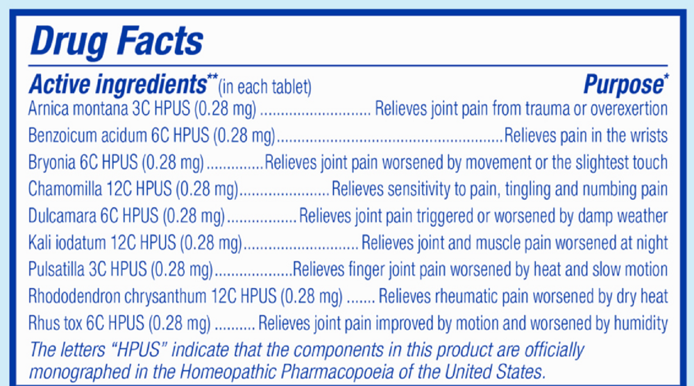Product image for Arnicare Arthritis Meltaway Tablets.