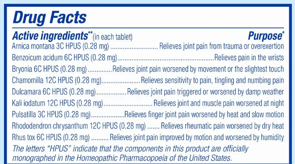 Product image for Arnicare Arthritis Meltaway Tablets.