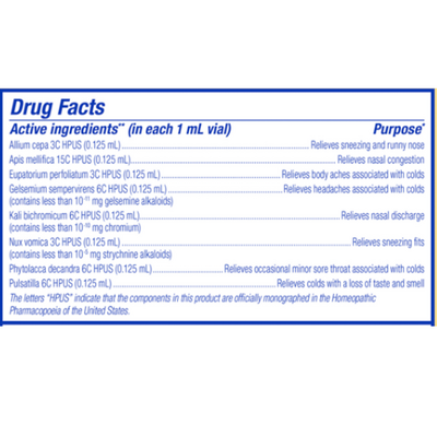 ColdCalm Kids 30 Single Liquid Doses 30 Ampoules