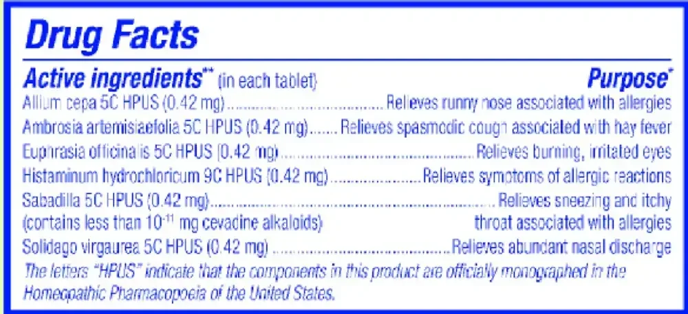 Product image for AllergyCalm Kids Tabs.