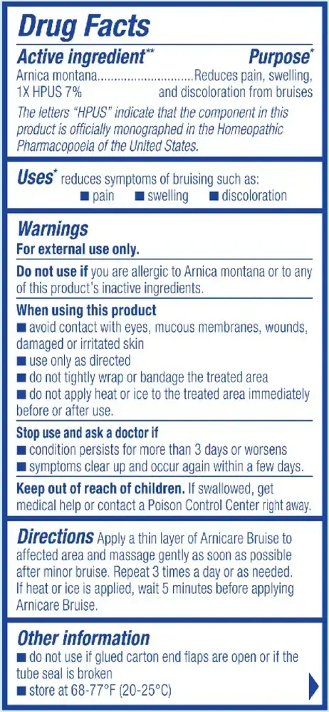Product image for Arnicare Bruise Cream.