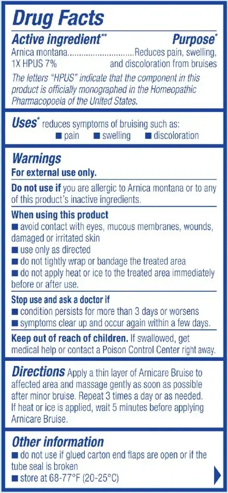 Product image for Arnicare Bruise Cream.