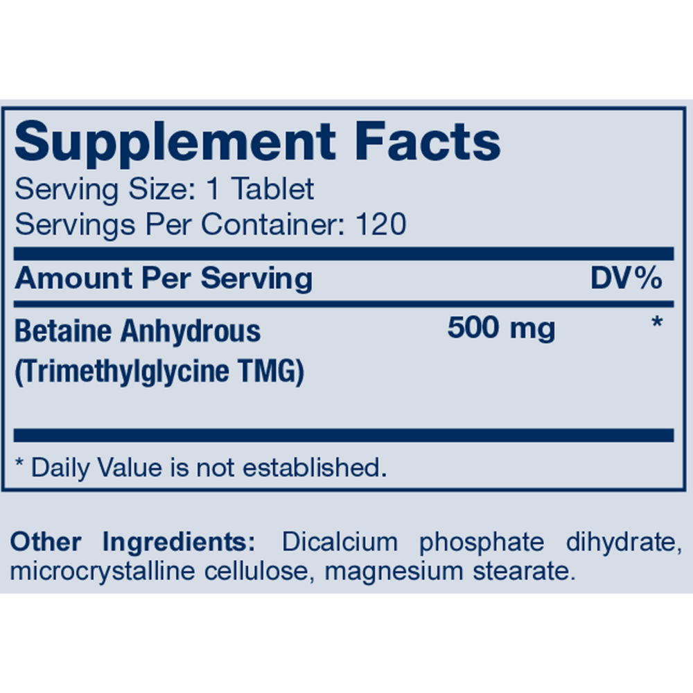 Product image for TMG 500mg.