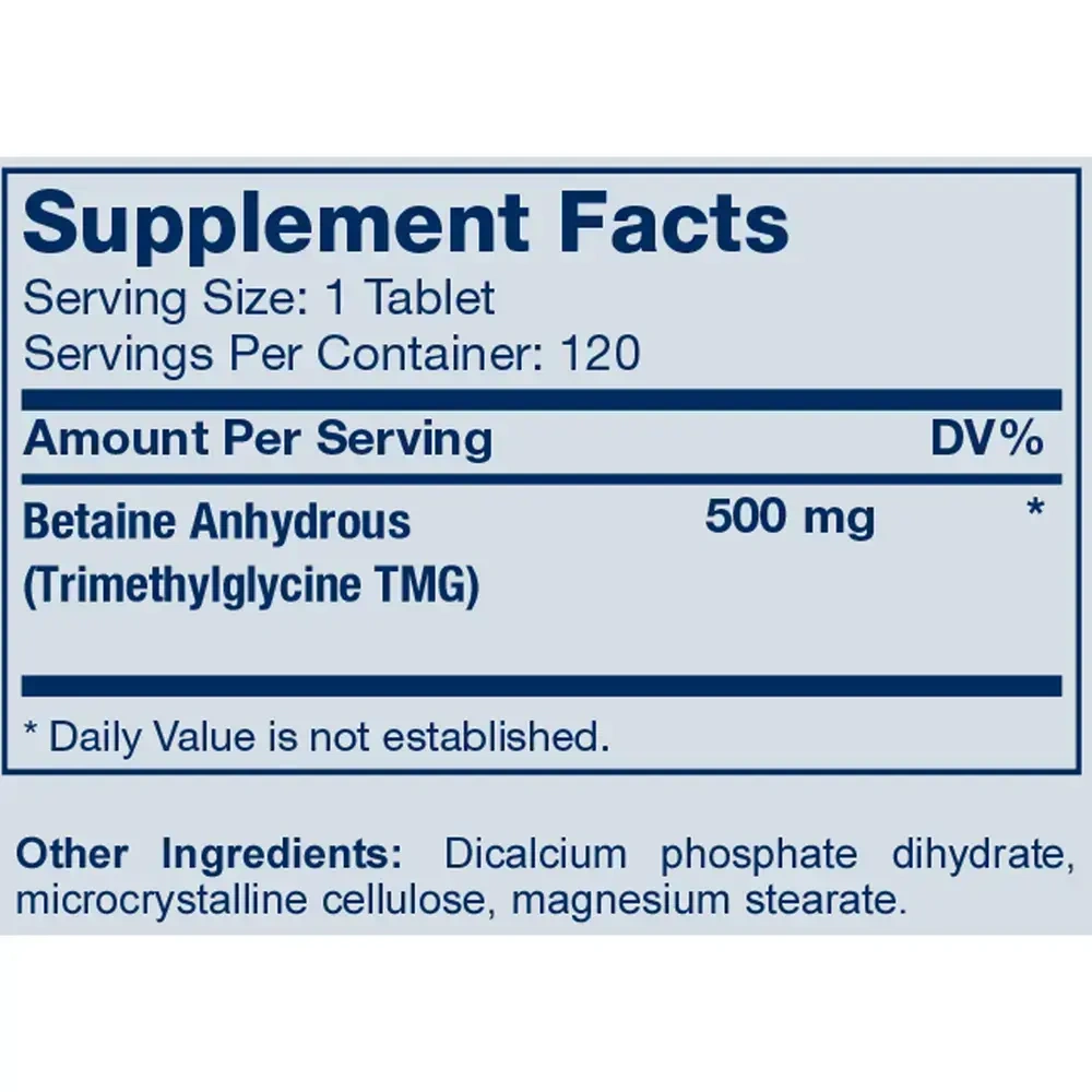 Product image for TMG 500mg.