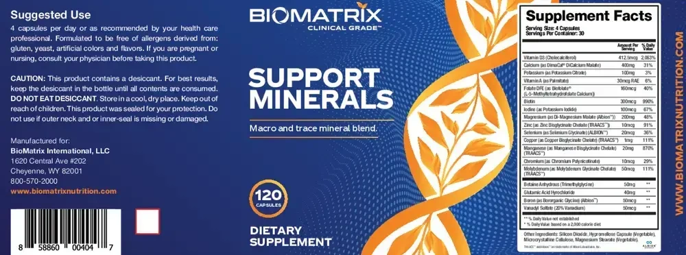 Product image for Support Minerals.