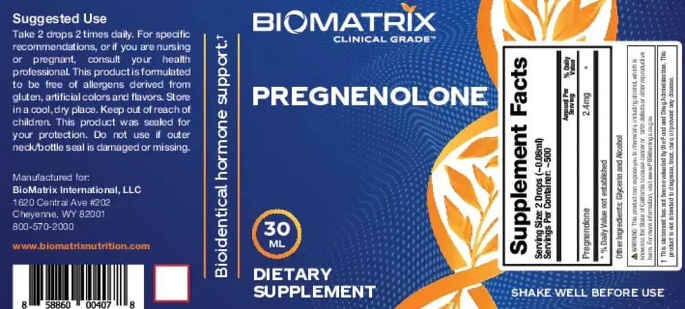 Product image for Pregnenolone Drops.