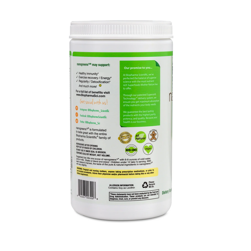 Product image for NanoGreens10 Green Apple.