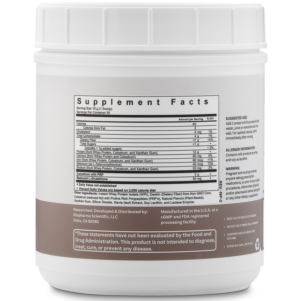 Product image for NanoPro PRP Immune Vanilla Bean.