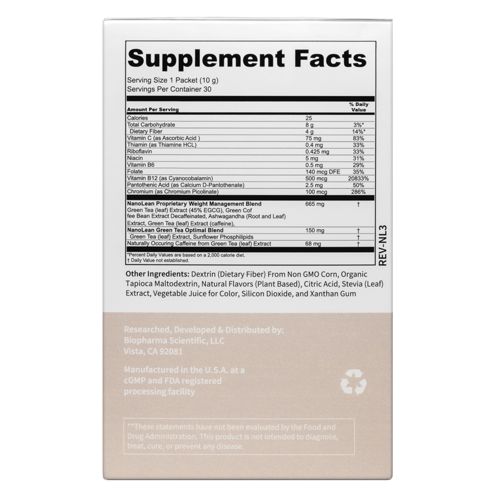 Product image for nanoLEAN®, Natural Berry.