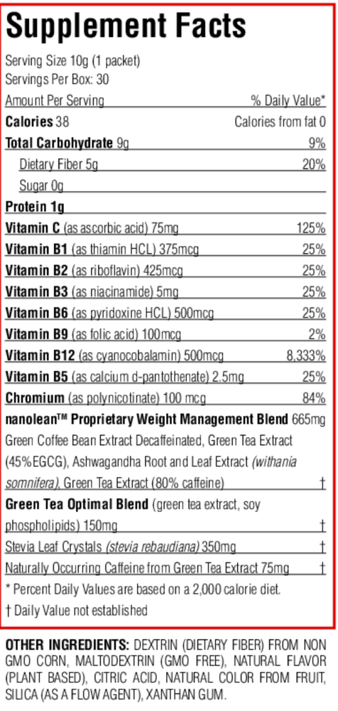 Product image for nanoLEAN®, Natural Berry.