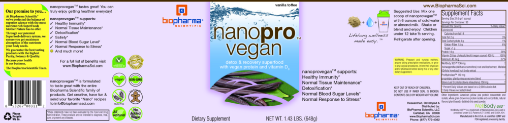 Product image for NanoPro Vegan Protein.